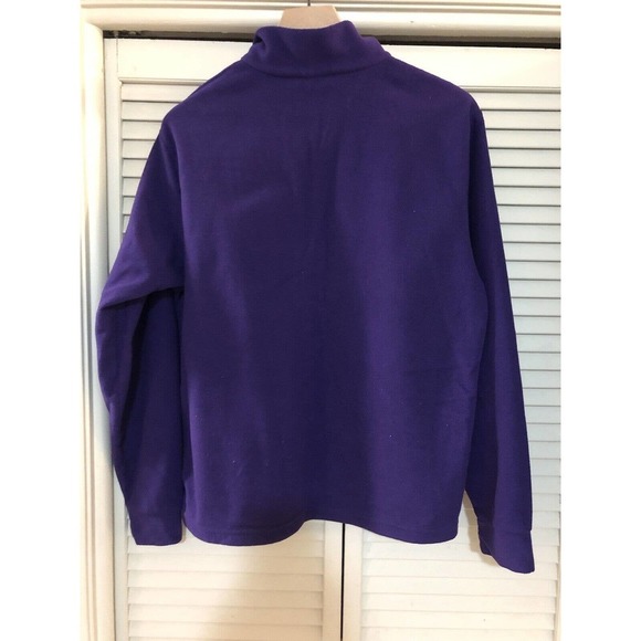 Vintage Early Winters Fleece Jacket Women’s Size Medium Purple 3/4 Zip - Picture 3 of 3